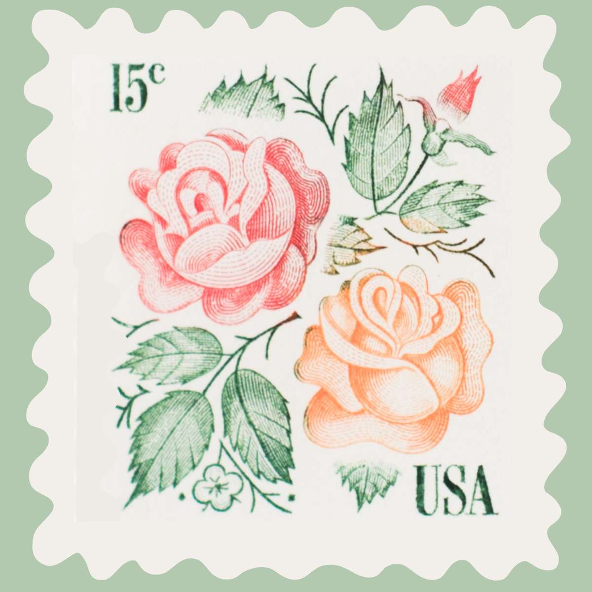 Selo postal floral puzzle deslizante online